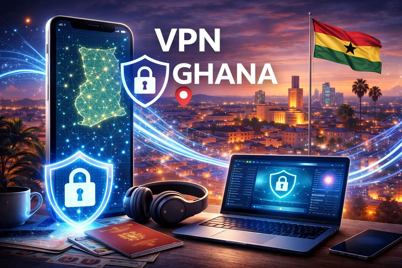 VPN Ghana sichere Internetverbindung in Ghana