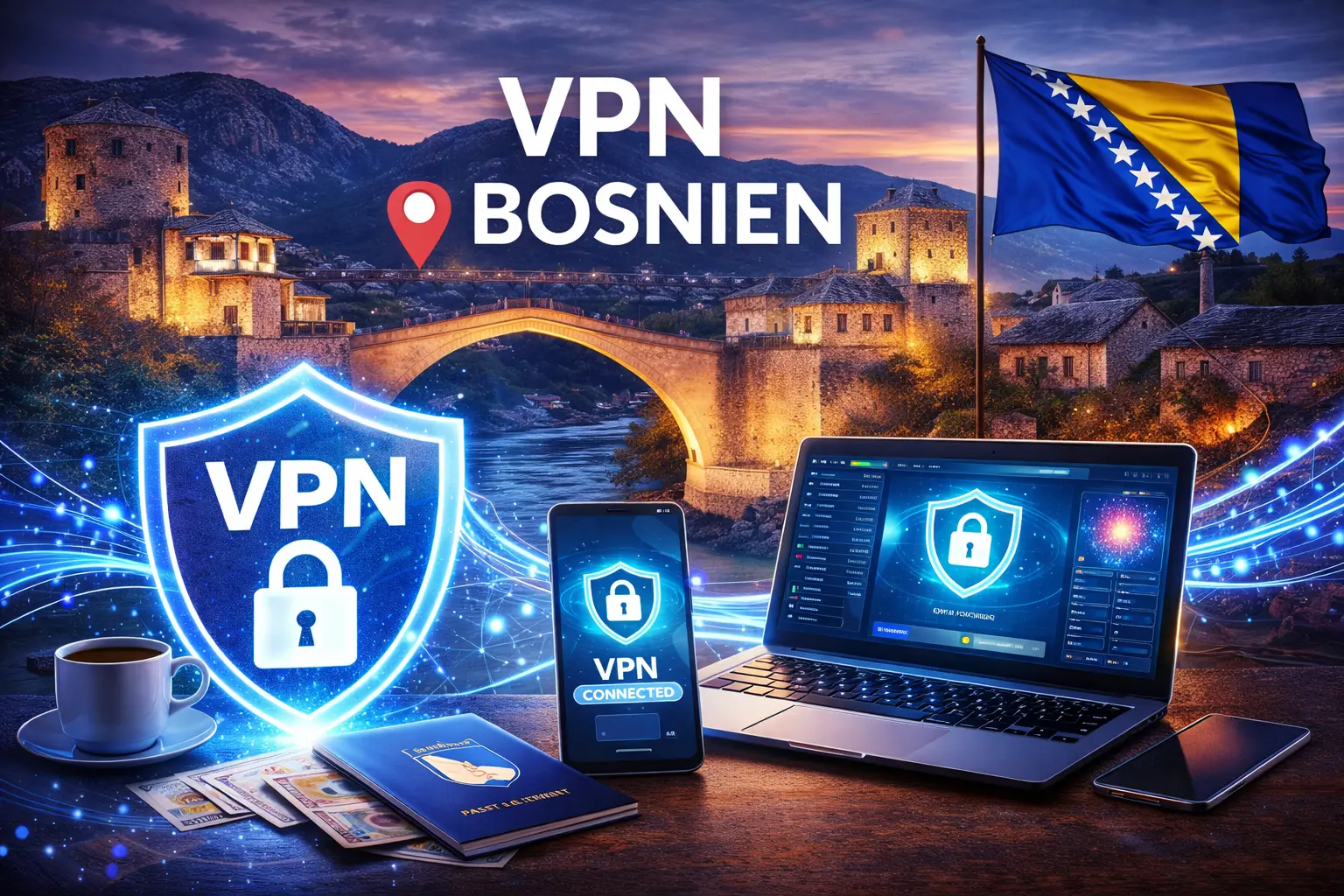 VPN Bosnien sichere Internetverbindung in Bosnien