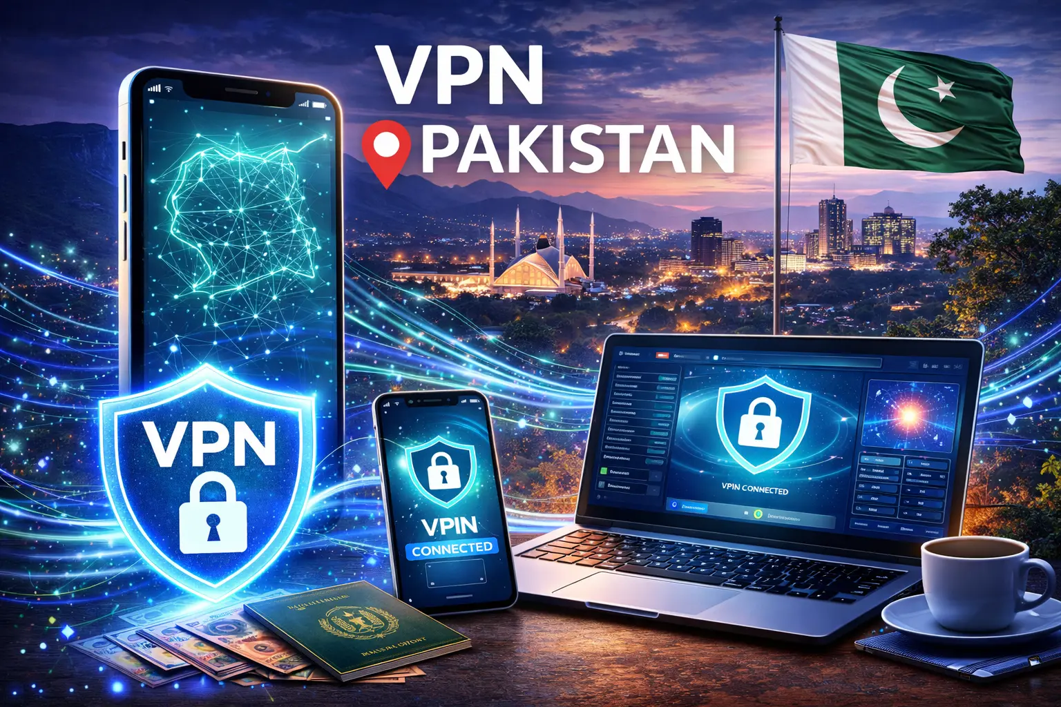 Pakistan VPN sichere Internetverbindung