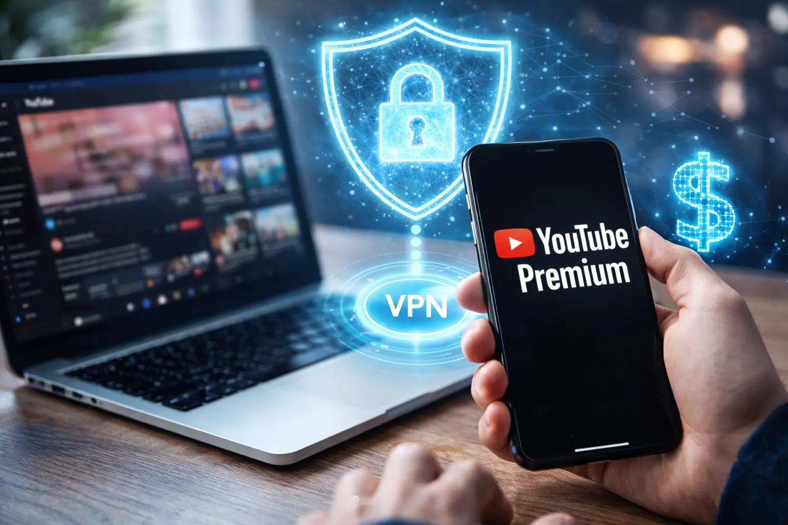 YouTube Premium über VPN günstig und sicher nutzen
